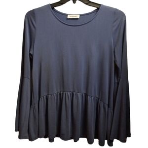 Ee:Some Long Sleeve Peplum Blouse Medium